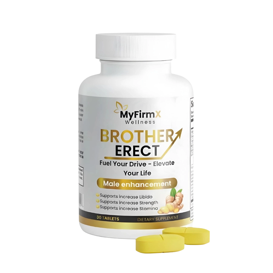 BrotherErect Daily Stamina and Confidence Support supplement bottle by Menland